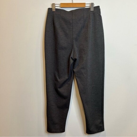 H&M Tapered Fit High Rise Trousers Pants Grey - Picture 9 of 10